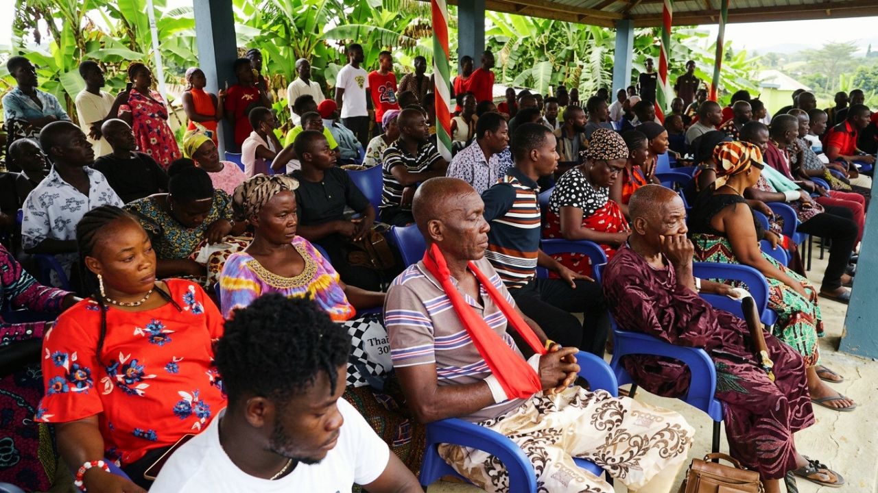 KYEKYEWERE CHIEF RAISES ALARM OVER ALLEGED LAND GUARDS INVASION AND INSECURITY.