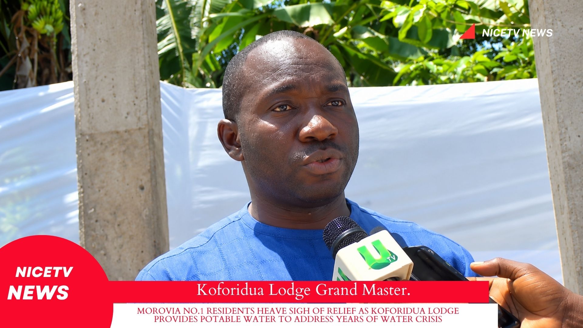 MOROVIA NO.1 RESIDENTS HEAVE SIGH OF RELIEF AS KOFORIDUA LODGE PROVIDES POTABLE WATER TO ADDRESS YEARS OF WATER CRISIS