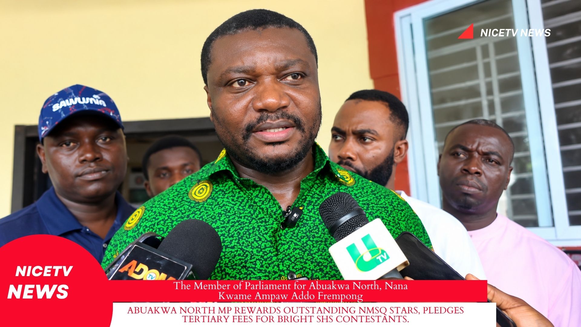 ABUAKWA NORTH MP REWARDS OUTSTANDING NMSQ STARS, PLEDGES TERTIARY FEES FOR BRIGHT SHS CONTESTANTS.